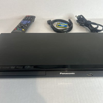 Panasonic DMP-BD75 Blu-ray DVD Player Black w/ Remote and HDMI Cables - TESTED