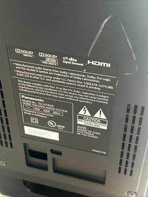 Panasonic SU-HTB20 Home Theater Surround Sound Subwoofer w/ Remote Bundle