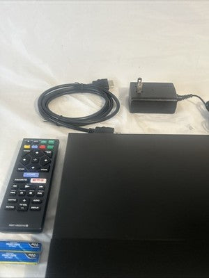 Sony BDP-S3500 Blu-ray DVD Player w/ Power Cord HDMI Cable Remote Control TESTED