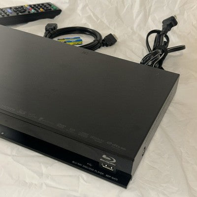Sony BDP-S470 Blu-Ray DVD Player 3D w/ Remote HDMI Cable Power Cord TESTED