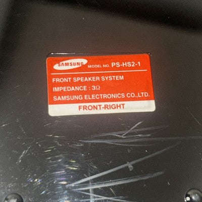 Samsung PS-HS2-1 Surround Sound Speaker Set Pair Front-Left Front-Right Speakers