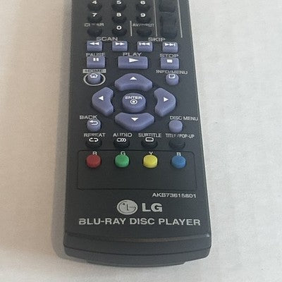 LG AKB73615801 Remote Control BluRay Disc Player BP125 BP20 BP32 BP15 TESTED