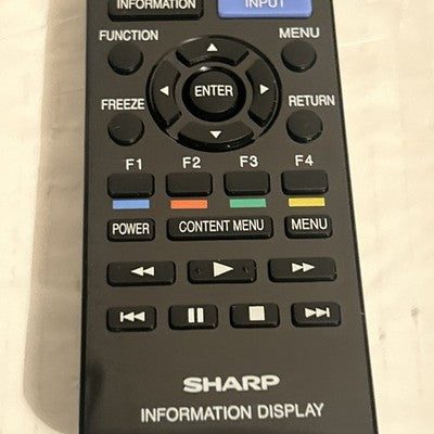 Sharp Information Display RRMCG1019MPPZ  Remote Control PN-HW431 PN-HW501 TESTED