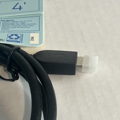 Onn 4ft HDMI Cable High Speed HD Audio Video 4K HDTV Bluray DVD Streaming