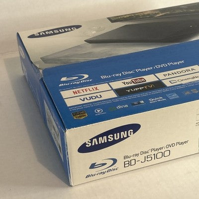 Samsung BD-J5100 Bluray DVD Player Streaming w/ HDMI Remote Bundle Open Box