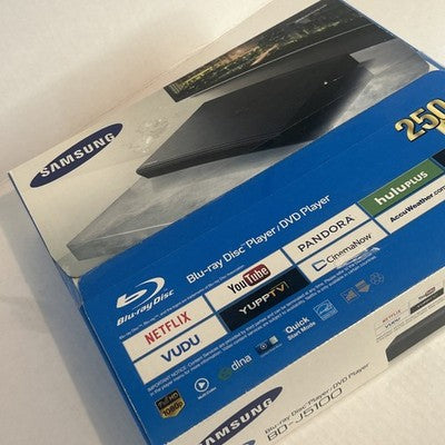 Samsung BD-J5100 Bluray DVD Player Streaming w/ HDMI Remote Bundle Open Box