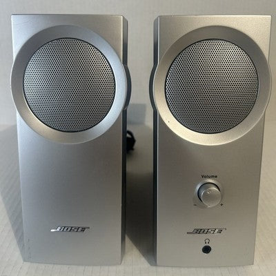 Bose Companion 2 Computer Speakers 35734 Multimedia Silver No Power Cord Untested