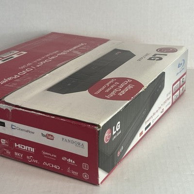 LG BP340 BluRay DVD Player Wi-Fi w/ Remote Control HDMI Cable Bundled Open Box
