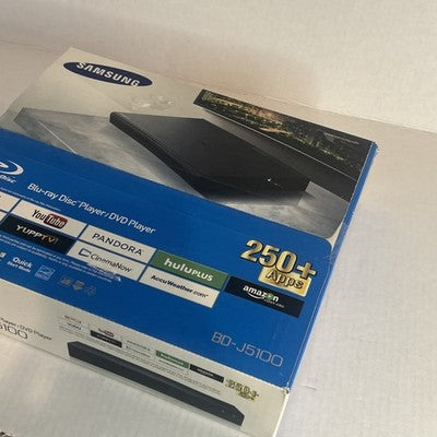 Samsung BD-J5100 Bluray DVD Player Streaming w/ HDMI Remote Bundle Open Box