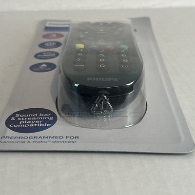 Philips SRP9232D/27 3-Device Universal Remote TV Samsung Roku Streaming Media