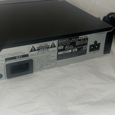Sony BDP-S360 Blu-Ray DVD Player w/Remote, HDMI Cable Power Cord TESTED