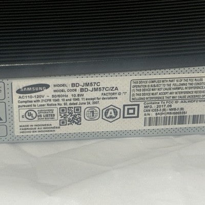 Samsung BD-JM57C Blu-ray DVD Player Wi-Fi Streaming w/ Remote HDMI Cable TESTED