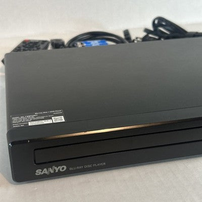 Sanyo FWBP506FF Blu-Ray DVD Player w/ Remote Control HDMI Cable Bundle TESTED