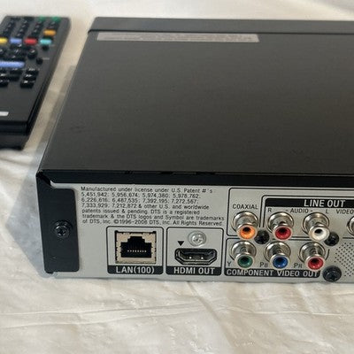 Sony BDP-S360 Blu-Ray DVD Player w/ Remote HDMI Cable Power Cord TESTED