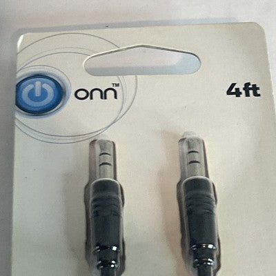ONN 4FT 3.5mm AUX Auxiliary Cable Car/Home Stereo Headphones Speakers ONA13WI521
