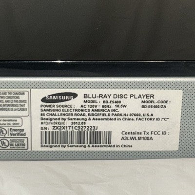 Samsung BD-E5400 Blu-Ray DVD Player WiFi Streaming w/Remote HDMI Cable TESTED