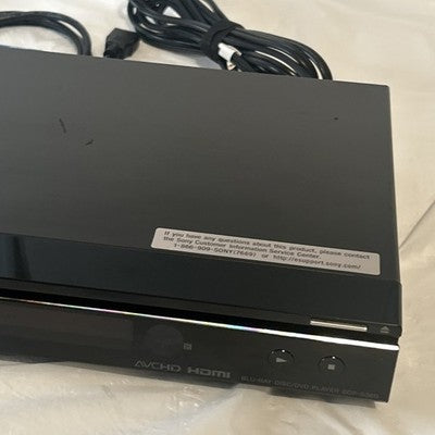Sony BDP-S360 Blu-Ray DVD Player w/Remote Control HDMI Cable TESTED
