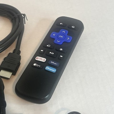 Roku 3 Media Stream 4200X 3rd Gen w/ HDMI Cable Power Cord Remote Bundle TESTED