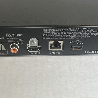 Sony BDP-BX510 BluRay DVD Player WiFi 3D w/ HDMI Remote Control Bundle TESTED