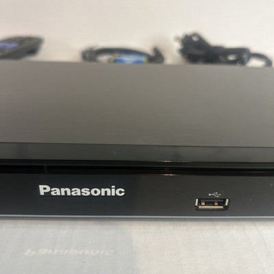 Panasonic DMP-BD75 Blu-ray DVD Player Black w/ Remote and HDMI Cables - TESTED