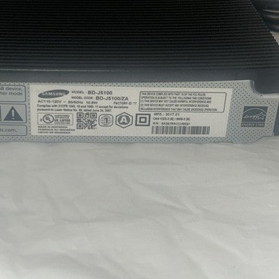 Samsung BD-J5100/ZA Blu-ray DVD Player Streaming w/HDMI Cable Remote TESTED