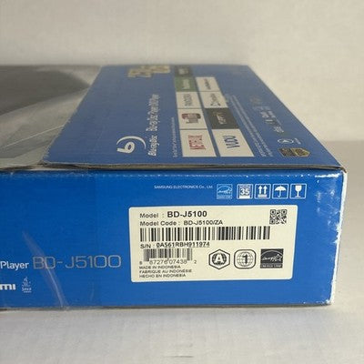 Samsung BD-J5100 Bluray DVD Player Streaming w/ HDMI Remote Bundle Open Box