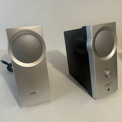 Bose Companion 2 Computer Speakers 35734 Multimedia Silver No Power Cord Untested