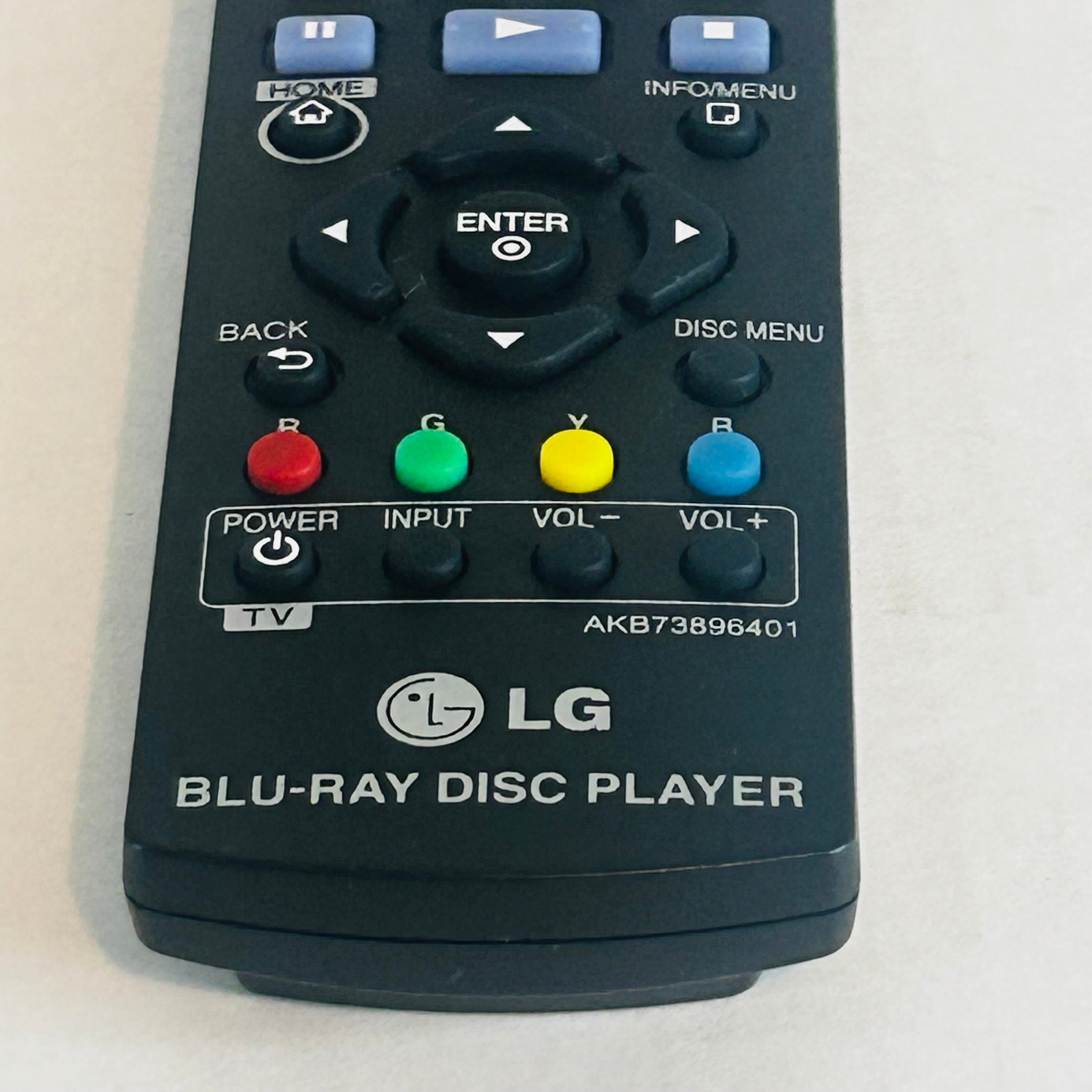 LG Remote Control AKB73896401 Blu-ray DVD Player BP135 BP350 TESTED Original OEM