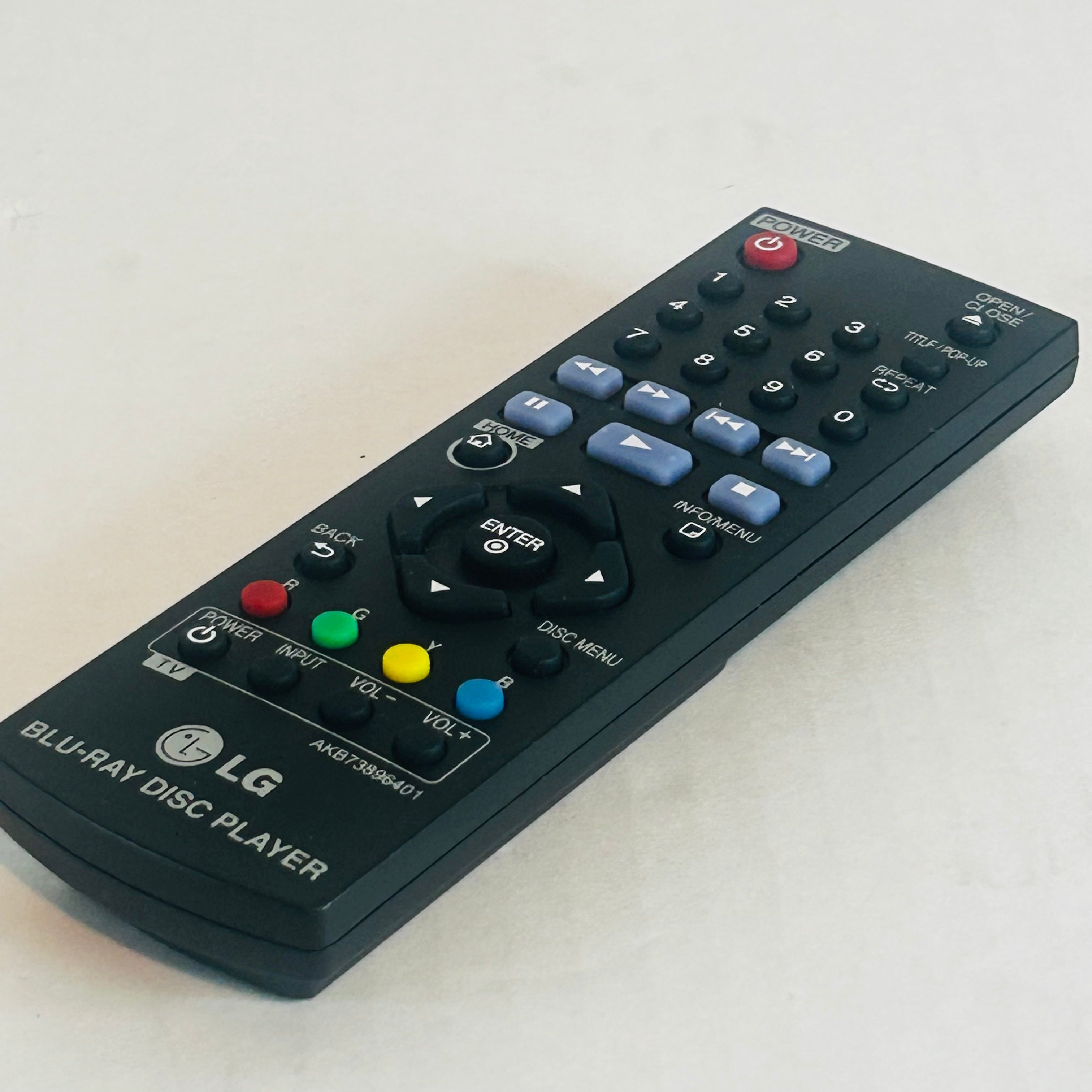 LG Remote Control AKB73896401 Blu-ray DVD Player BP135 BP350 TESTED Original OEM